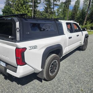 Toyota Tacoma truck with premium canopy installed on Vancouver Island, Canada