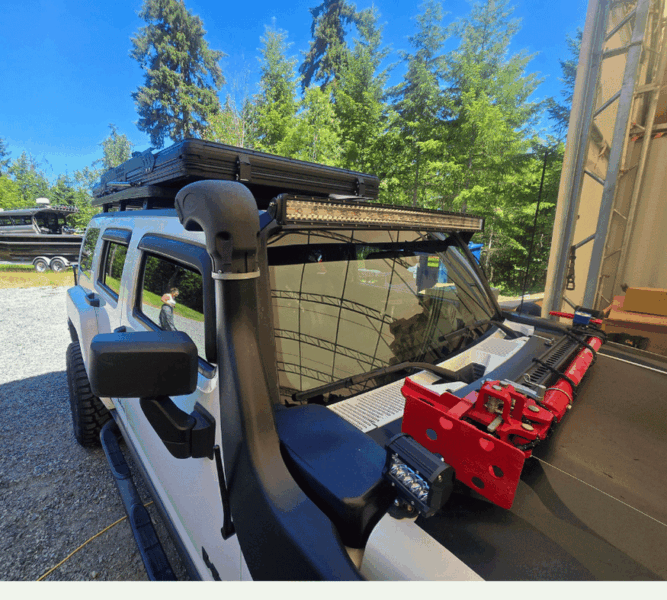 Overland camping setup featuring a Summit Edge