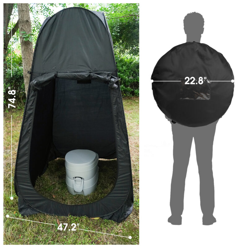 Portable Toilet 20L w/ buckle handle