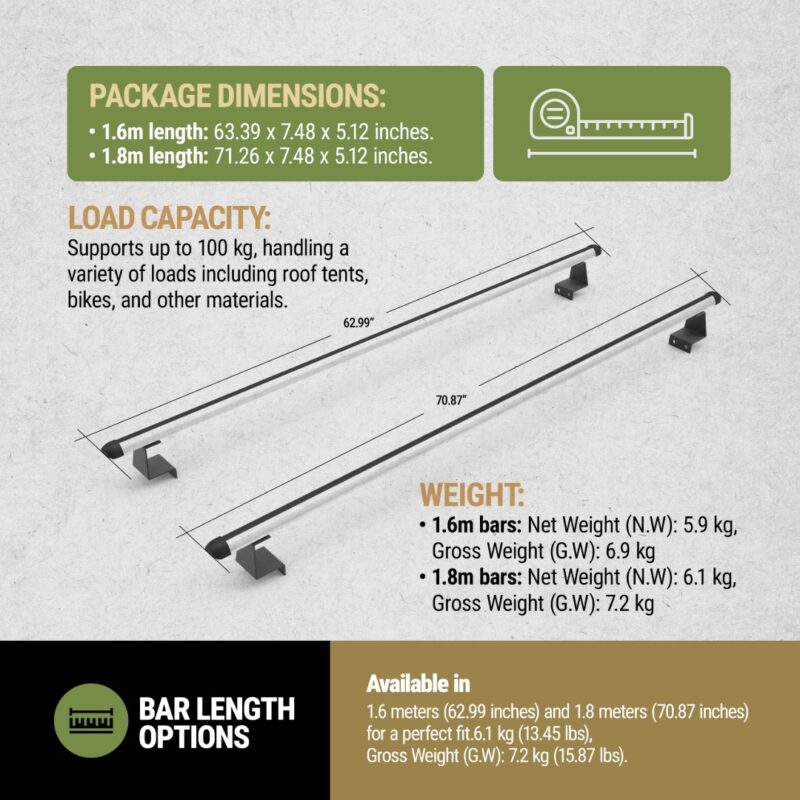 Universal Truck Cross Bars