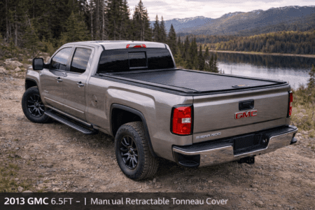 2013 GMC 6.6FT – Manual Retractable Tonneau Cover Rack Adaptable