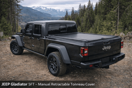 JEEP Gladiator 5FT – Manual Retractable Tonneau Cover