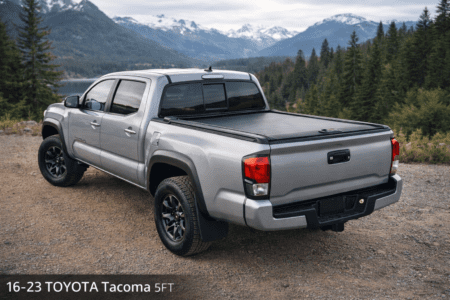 16–23 TOYOTA Tacoma 5FT – Manual Retractable Tonneau Cover Adaptable with Racks