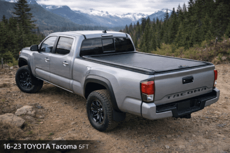 16–23 TOYOTA Tacoma 6FT – Manual Retractable Tonneau Cover Compatible with Racks
