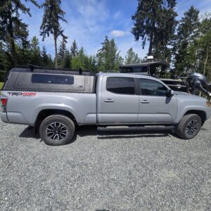 Tacoma overland canopy built for camping, road trips, and outdoor living in Canada