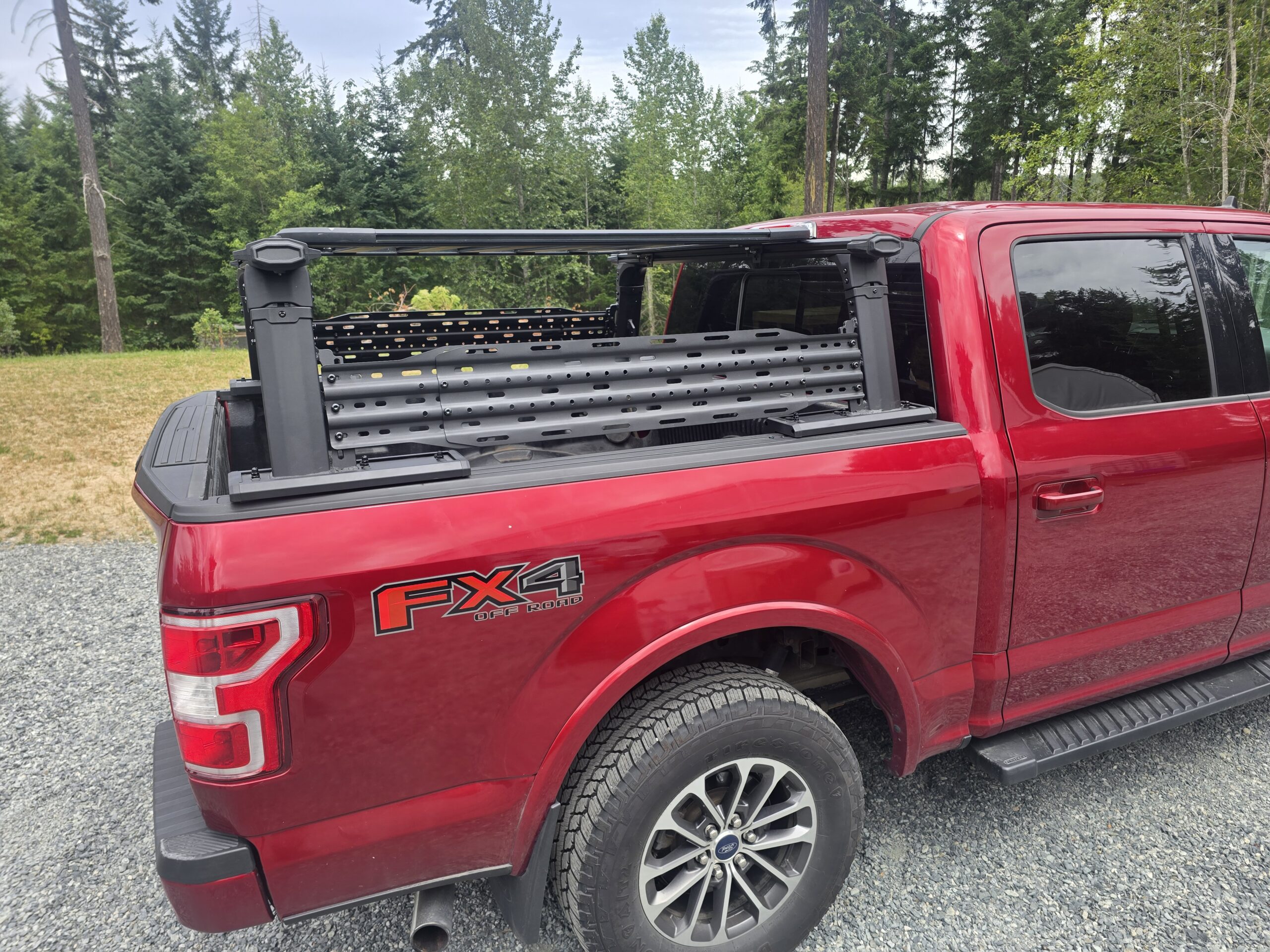 truck bed rack molle panels