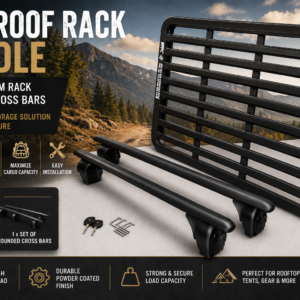Jeep Roof Platform Rack + Rounded Roof Cross Bars Bundle