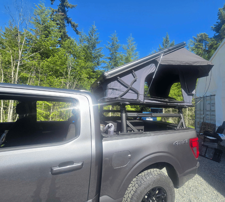 Overland camping setup featuring a Summit Edge